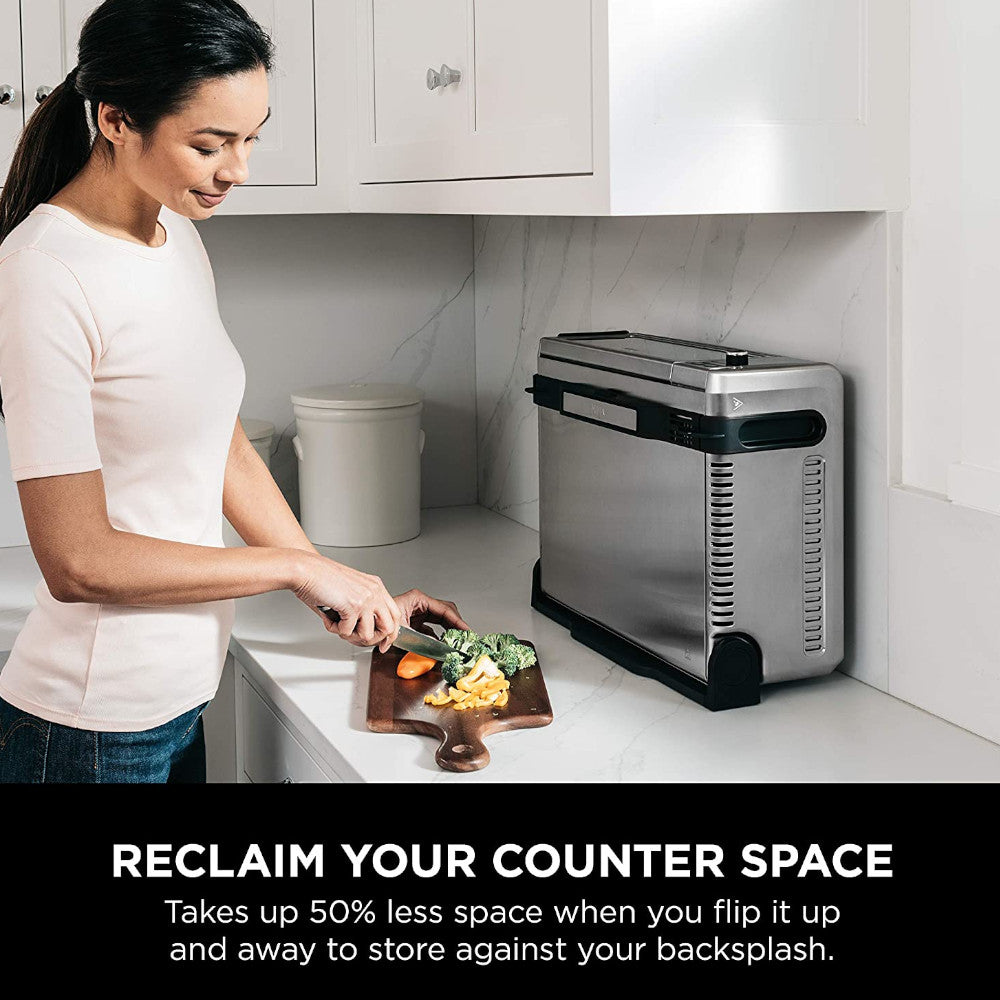 Ninja Foodi 8-in-1 Digital Air Fryer Oven with Convection Bake, Toast & Air Fry Functions | FT102 Countertop Appliance | Perfect for Small Kitchens, Dorms & RV Cooking