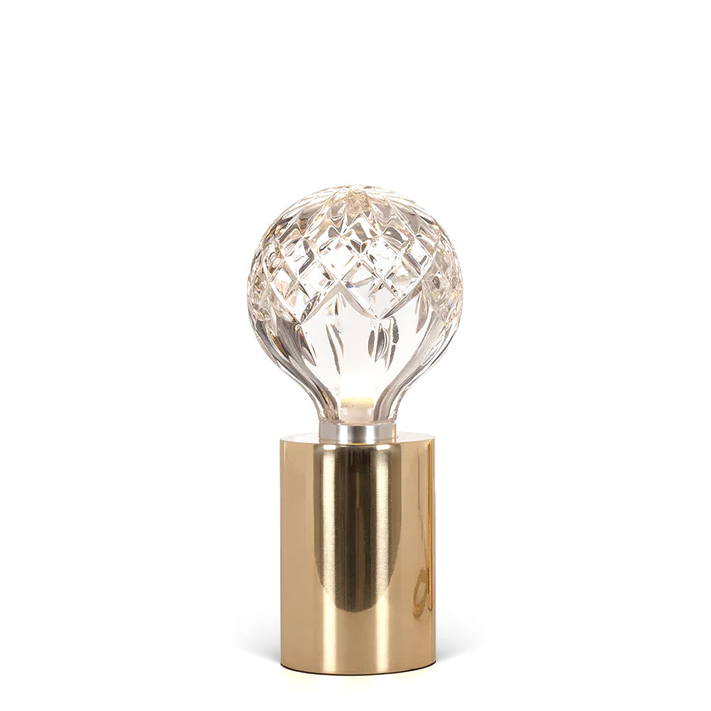 Elegant Crystal Bulb Table Lamp - Modern LED Bedside Light for Living Room, Bedroom, or Office Decor - Perfect for Reading, Relaxing, and Ambient Lighting