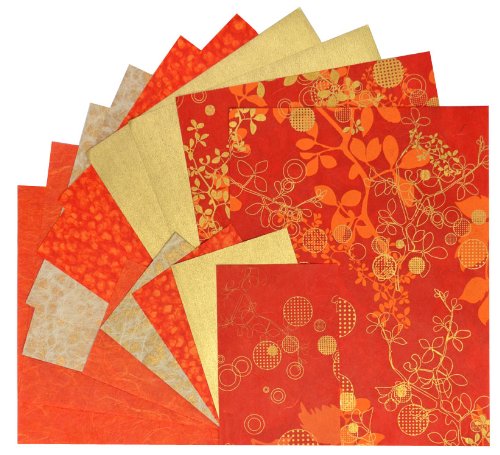 Black Ink DP-704 Decorative Paper Pack - Chinaberry Red for Scrapbooking & Crafts