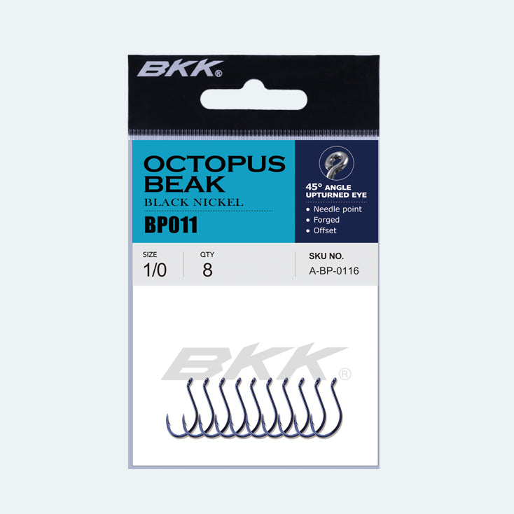 Premium BKK Octopus Beak Fishing Hooks - Sharp Strong Saltwater Hooks for Offshore Fishing, Trolling & Deep Sea Angling