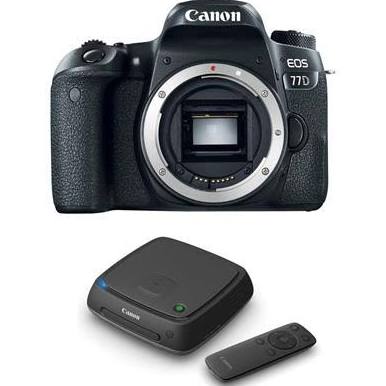 Canon EOS 77D DSLR Camera Body with Wi-Fi & NFC | Compatible with Canon Connect Station CS100 | Perfect for Travel Photography & Professional Shooting