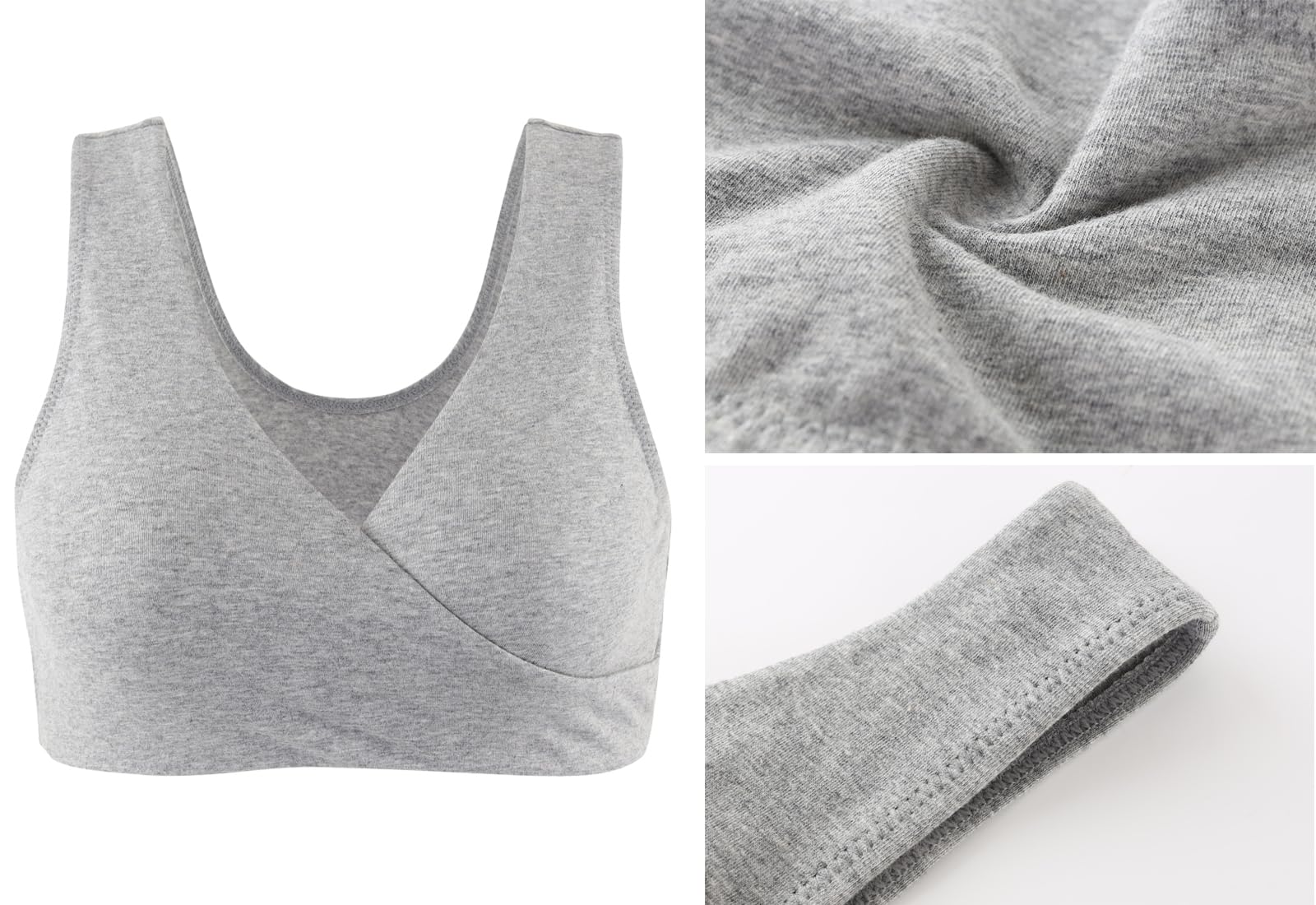 Comfortable Wireless Nursing Sleep Bra for Women - Soft Cotton Maternity Bra for Breastfeeding & Pregnancy - Perfect for Nighttime Comfort & Postpartum Care