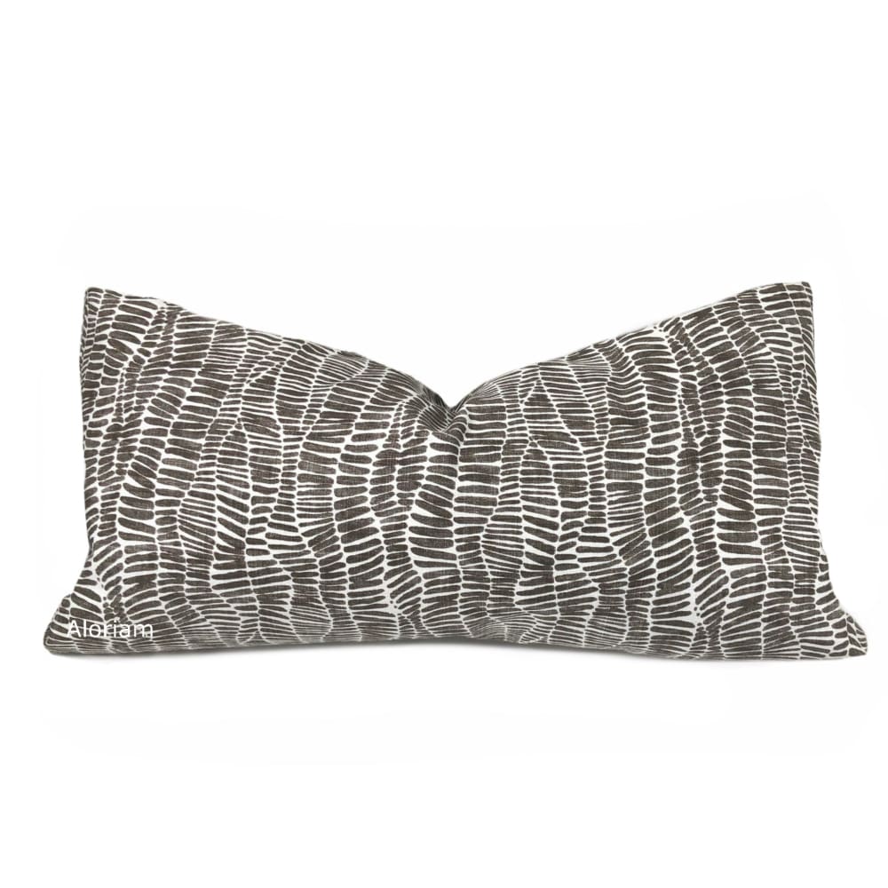 Anouk Black and White Abstract Pillow Cover - Modern Geometric Throw Pillow Case for Sofa, Bed, Couch - Home Decor Accent for Living Room, Bedroom
