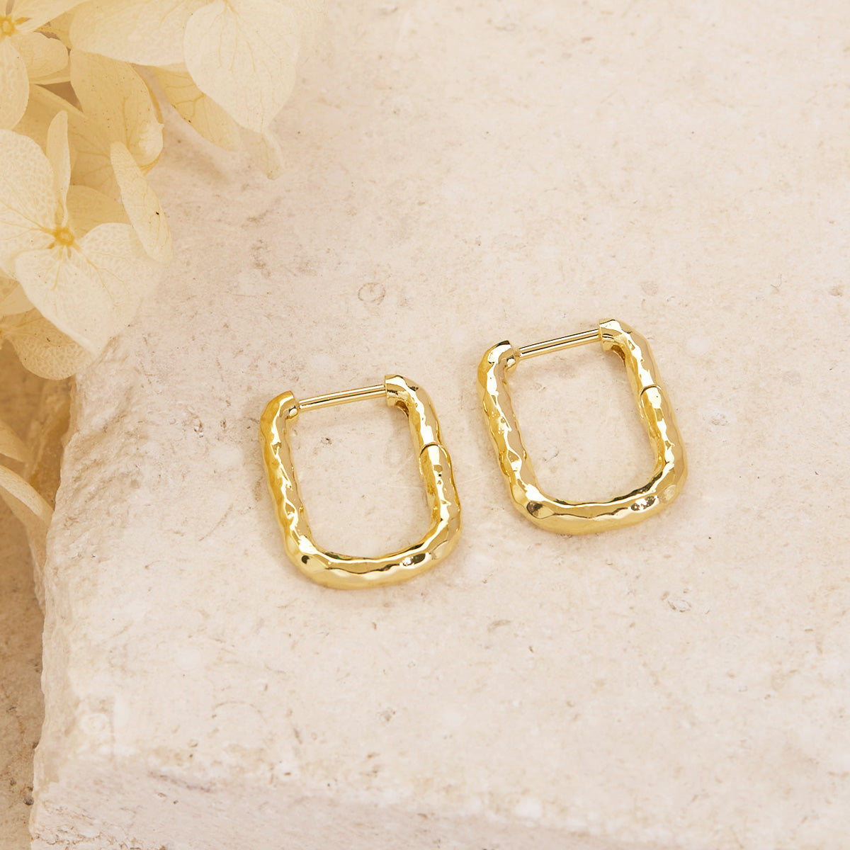 Eternity Textured Huggie Hoop Earrings in 14K Gold - Perfect for Everyday Wear, Parties & Gifts