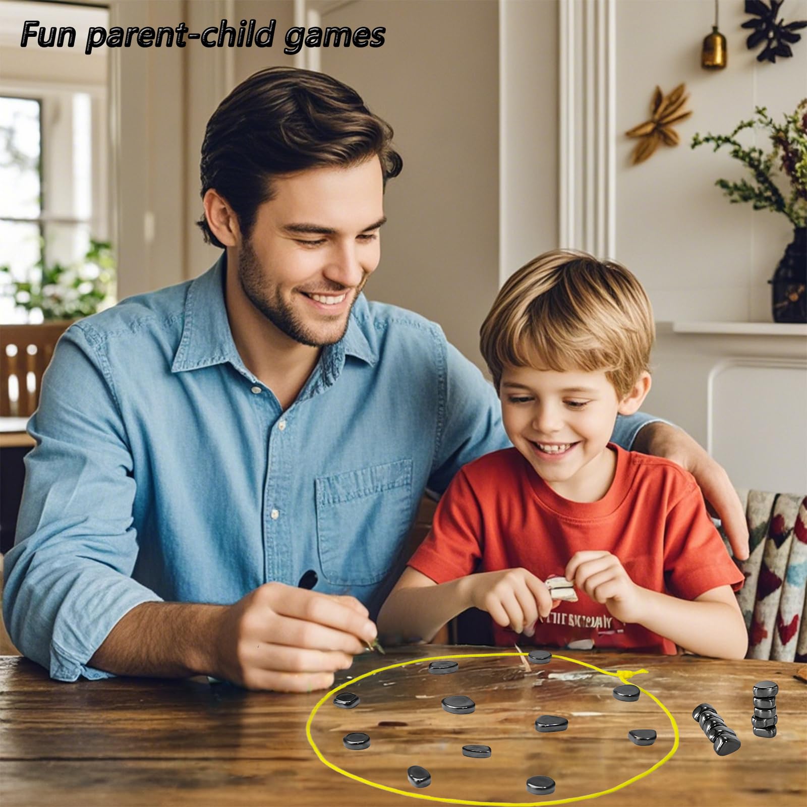 2025 Magnetic Chess Set with 36 Stones - Portable Travel & Desktop Strategy Game for Adults & Kids - Perfect for Family Game Nights, Parties & Outdoor Adventures