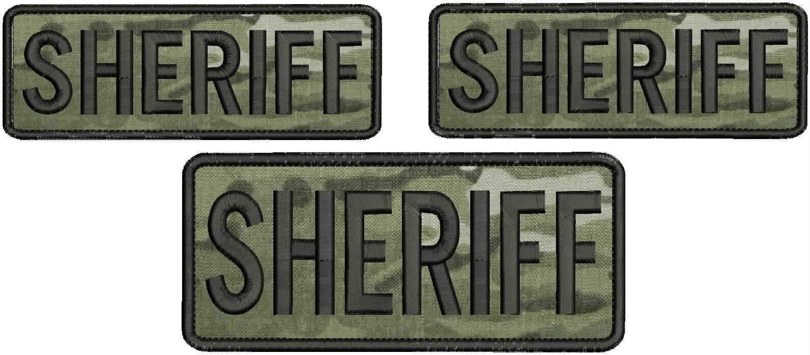 Custom Embroidered Patches for Women & Men - Sheriff Hook Multicam Design - Perfect for Jackets, Hats, Backpacks & DIY Crafts