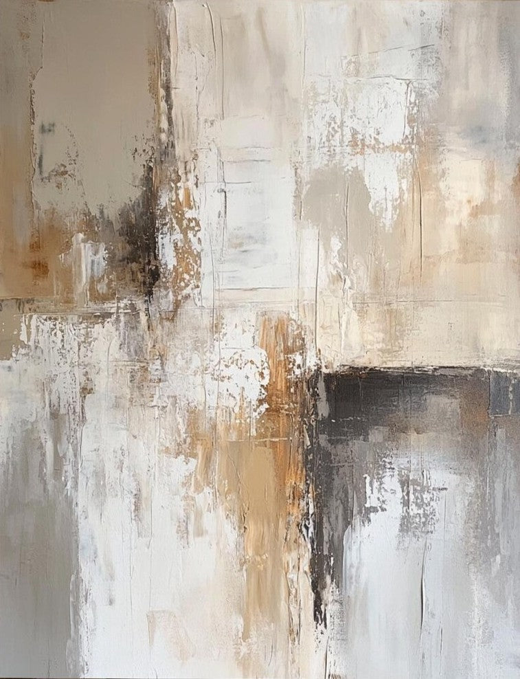 Contemporary Acrylic Wall Art - Large Abstract Canvas Paintings for Living Room Decor | Modern Simple Artwork for Home & Office Interior Design