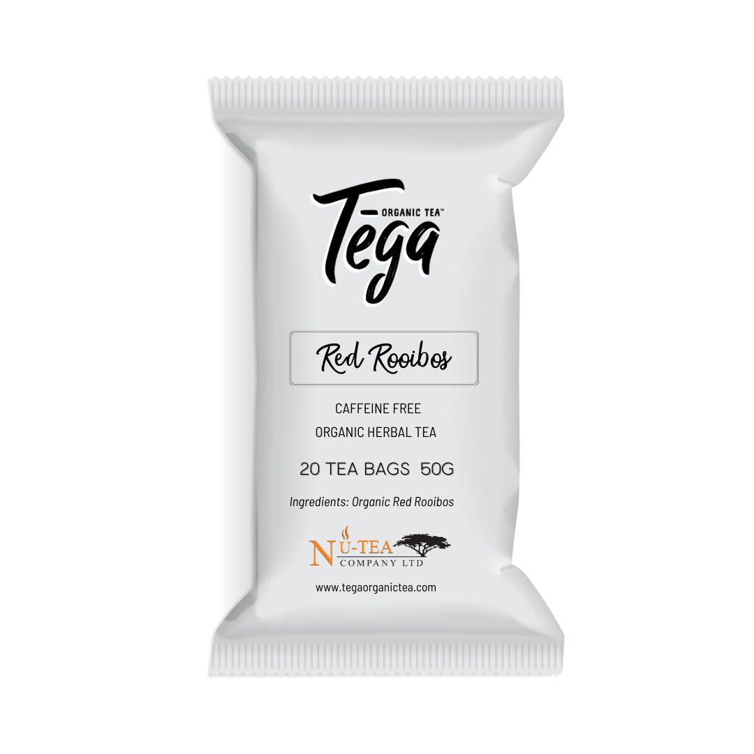 Organic Red Rooibos Tea - 50g Loose Leaf & 20 Premium Teabags - Caffeine-Free Herbal Tea for Relaxation & Wellness - Perfect for Morning Brews & Evening Unwinding