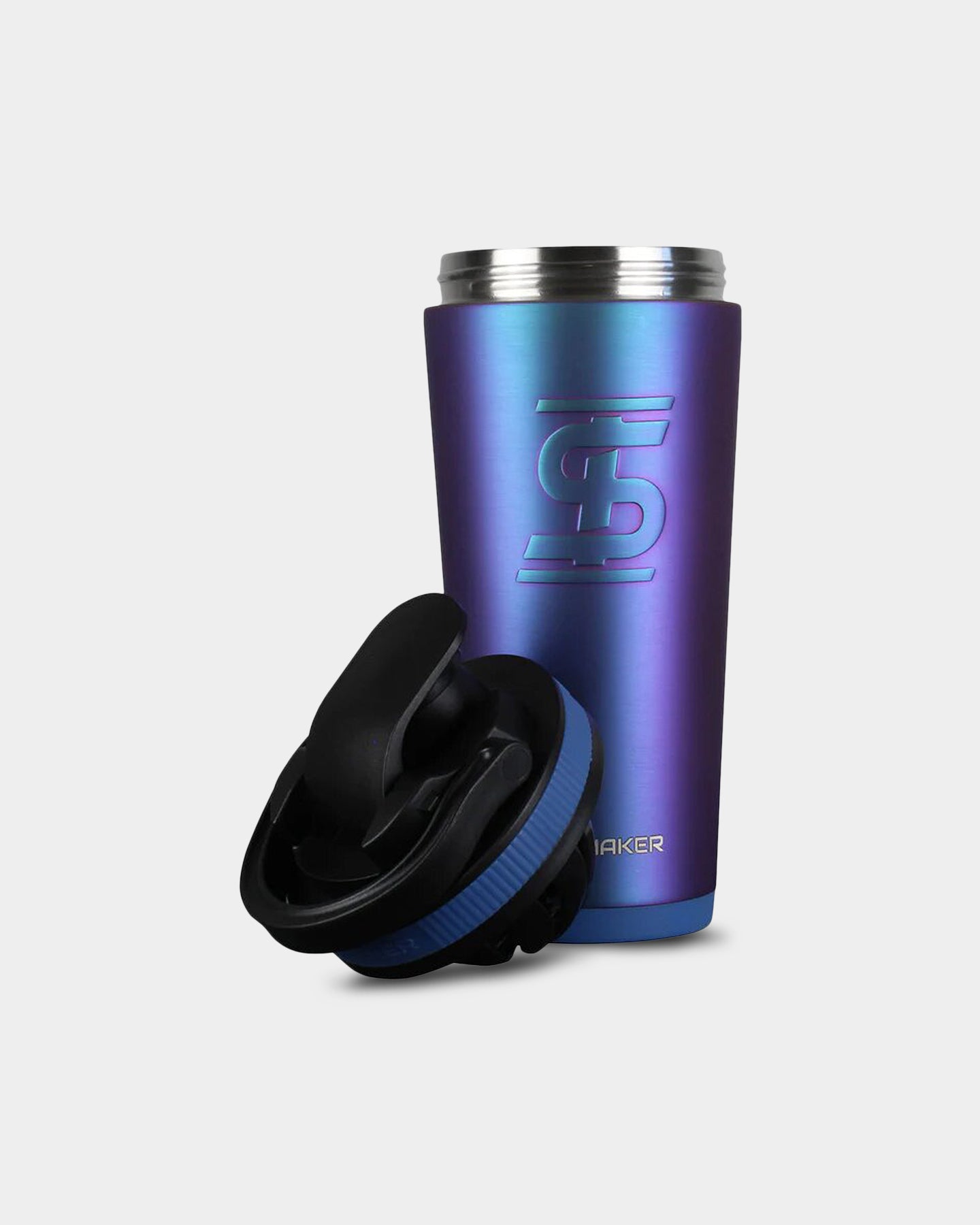 26oz Ice Shaker Protein Shaker Bottle - Leak Proof Workout Water Bottle for Gym, Sports & Travel - BPA Free Fitness Shaker Cup with Mixing Ball & Time Marker