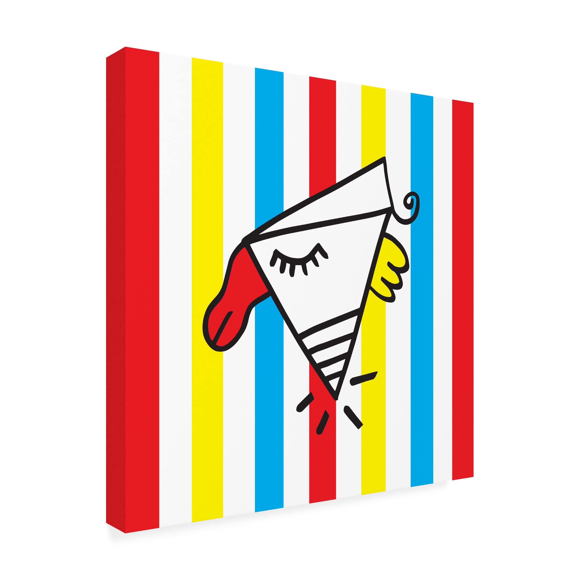 Trademark Fine Art 'Tastebuds' Canvas Art by Oodlies - Vibrant Kitchen Wall Decor for Dining Room & Restaurant