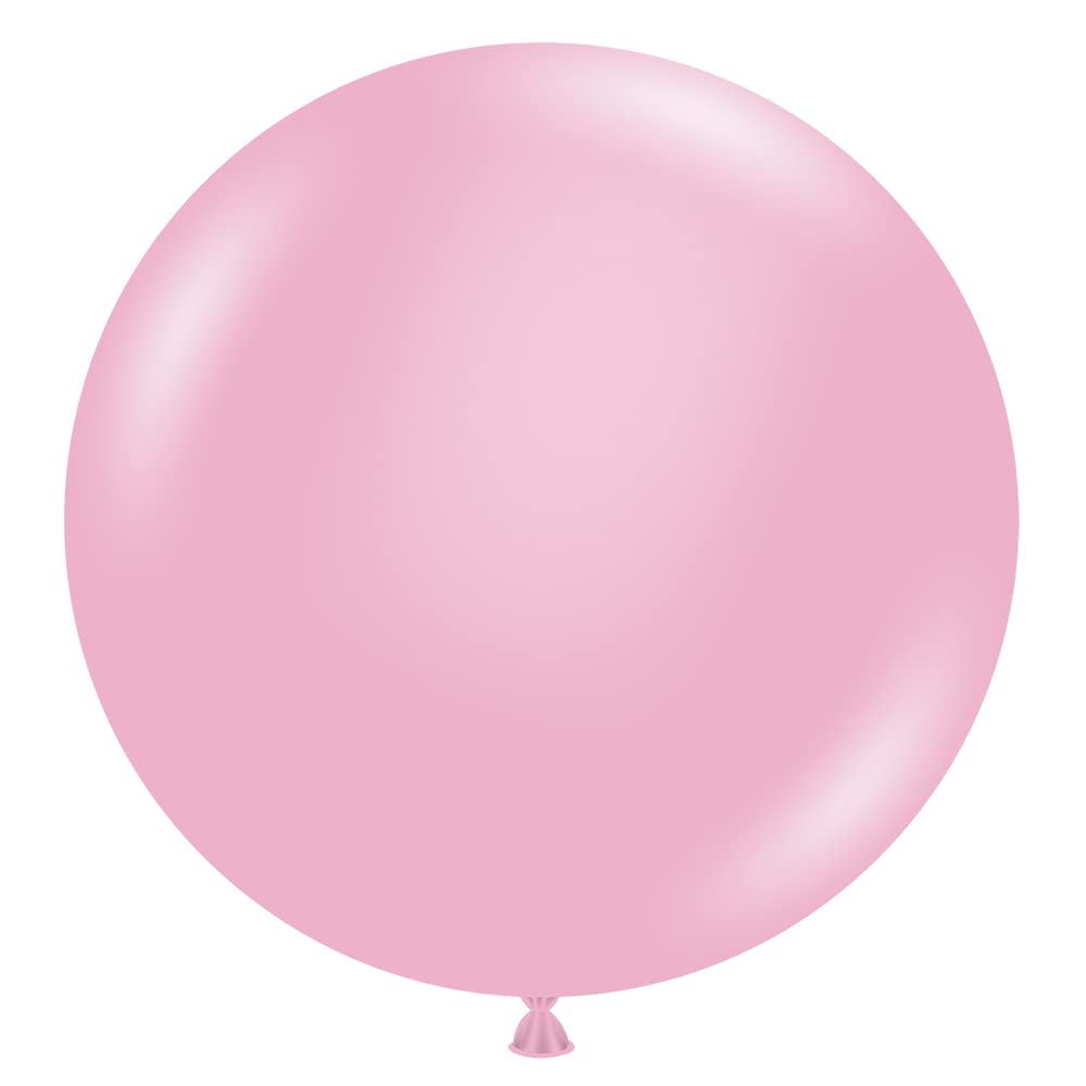 Tuf-Tex 24 Inch Pink Latex Balloons for Party Decorations, Birthday Celebrations & Baby Showers - Pack of 100