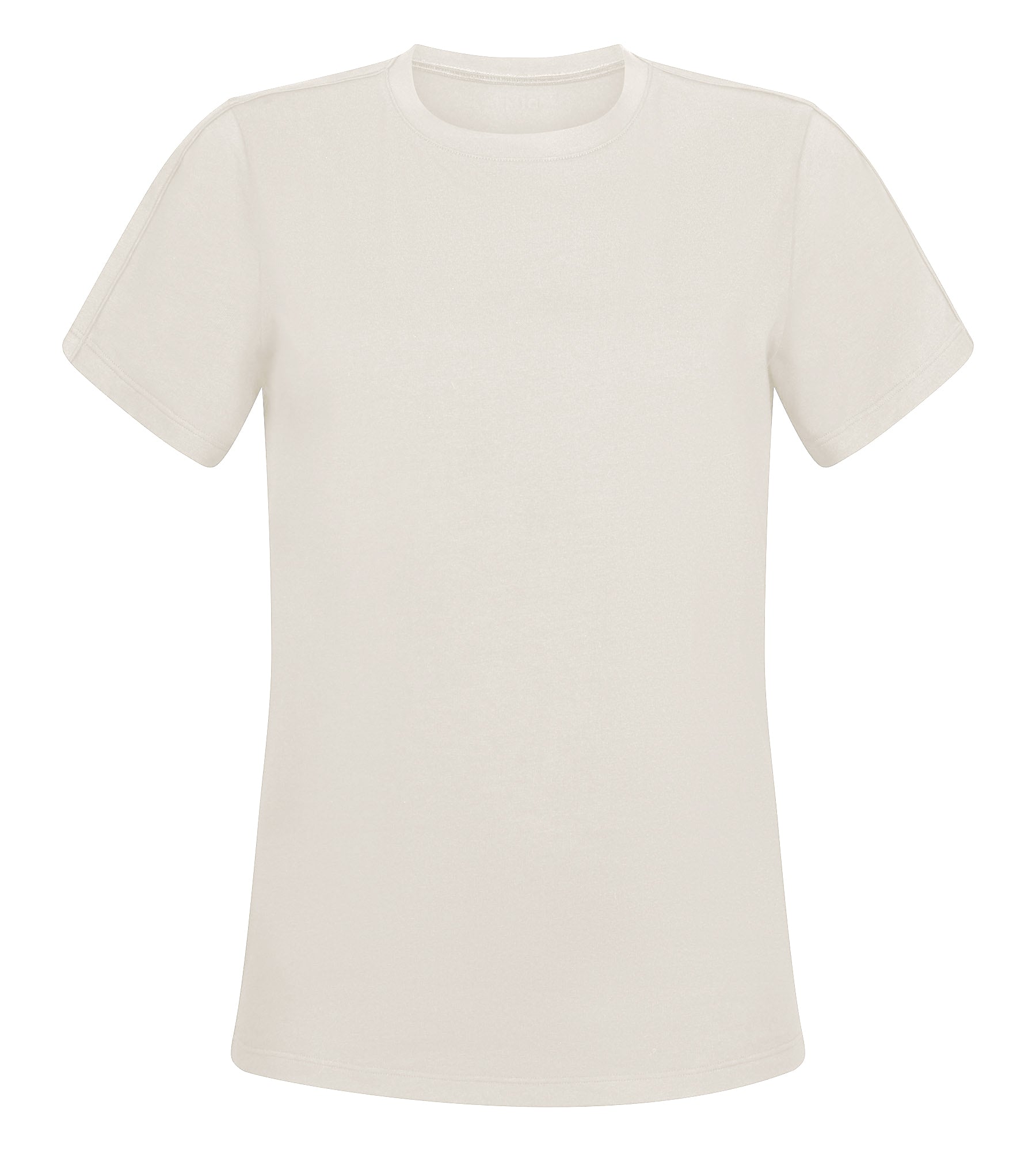 Women's Thermoregulating Sport T-Shirt - Breathable Jersey Fabric in Ecru | Perfect for Yoga, Running & Gym Workouts | DIM MOVE Activewear