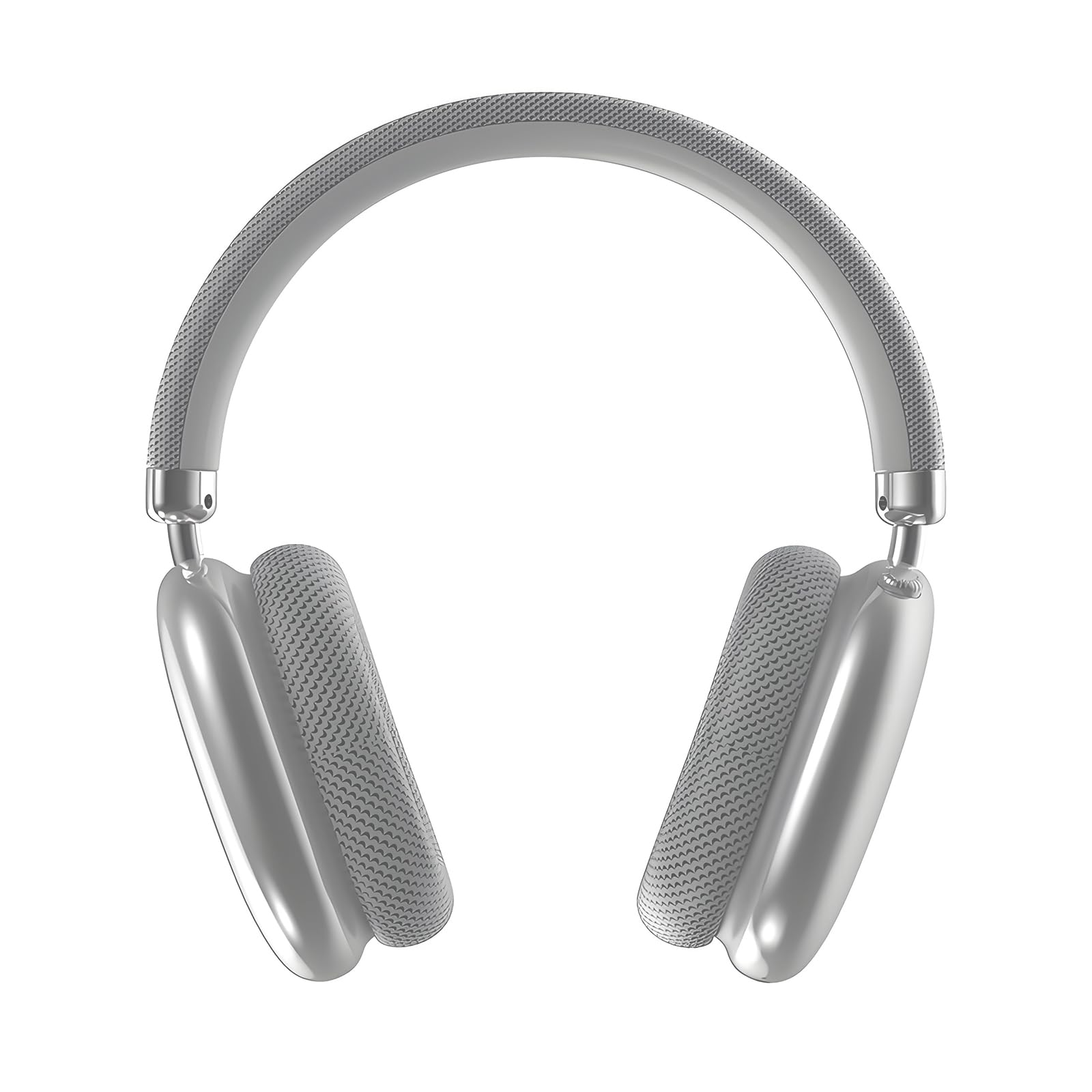 Wireless Bluetooth Headphones with Active Noise Cancelling, Built-in Mic, 24H Playtime & HiFi Sound - Adjustable Over-Ear Design for iPhone/Android/Samsung (Silver) - Perfect for Travel, Workouts & Home Office