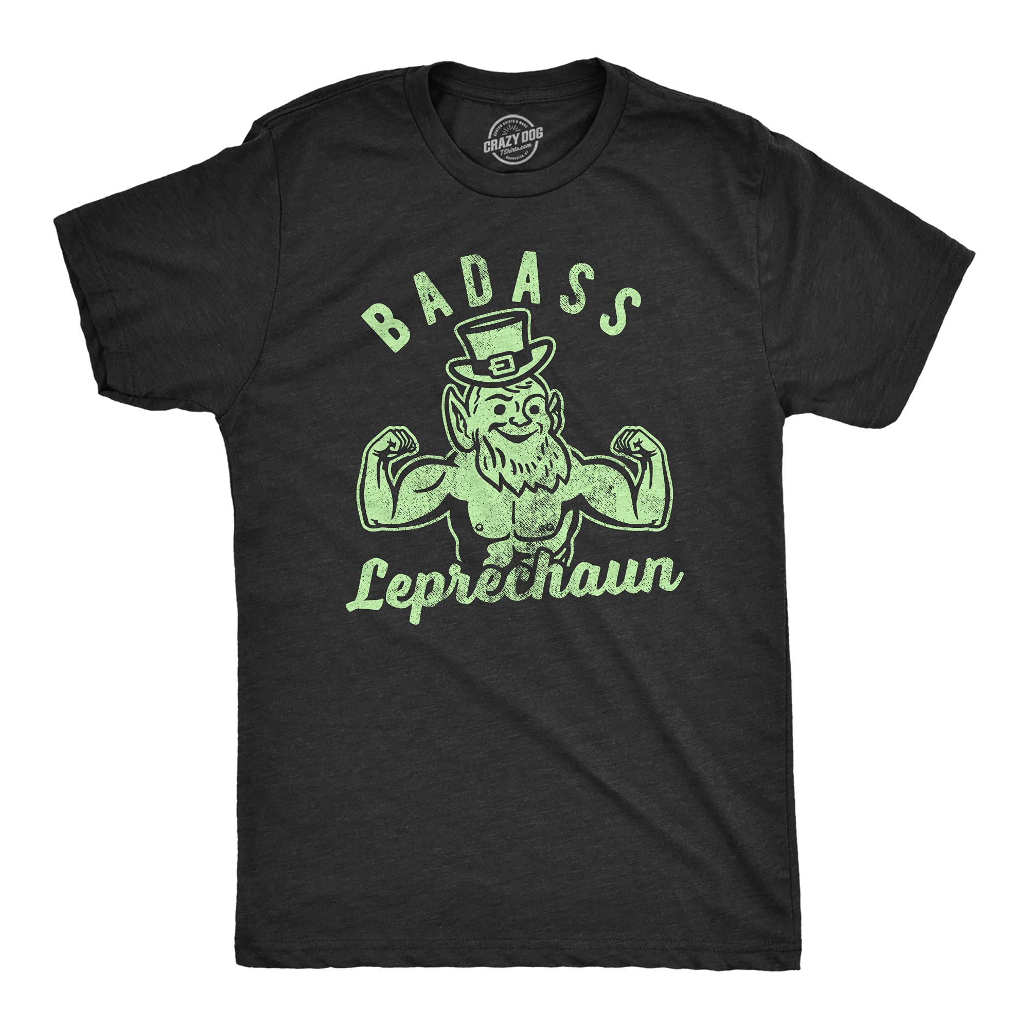 Funny Men's Leprechaun T-Shirt - Irish Graphic Tee for St Patrick's Day & Workout - Cool Fitness Apparel for Gym, Parties & Casual Wear