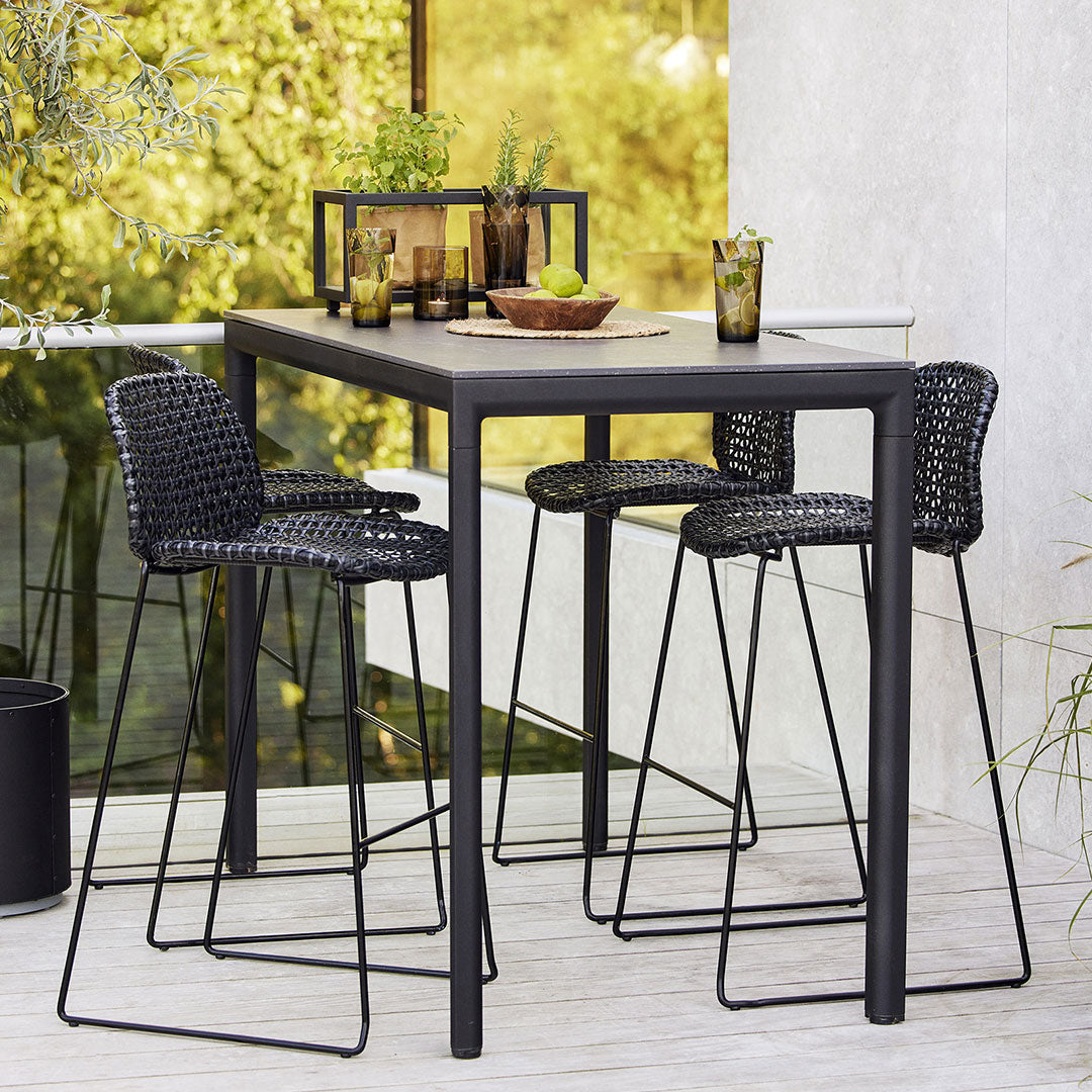 Premium Drop Outdoor Bar Table - Weather-Resistant Patio Furniture for Backyard, Poolside & Garden Entertaining