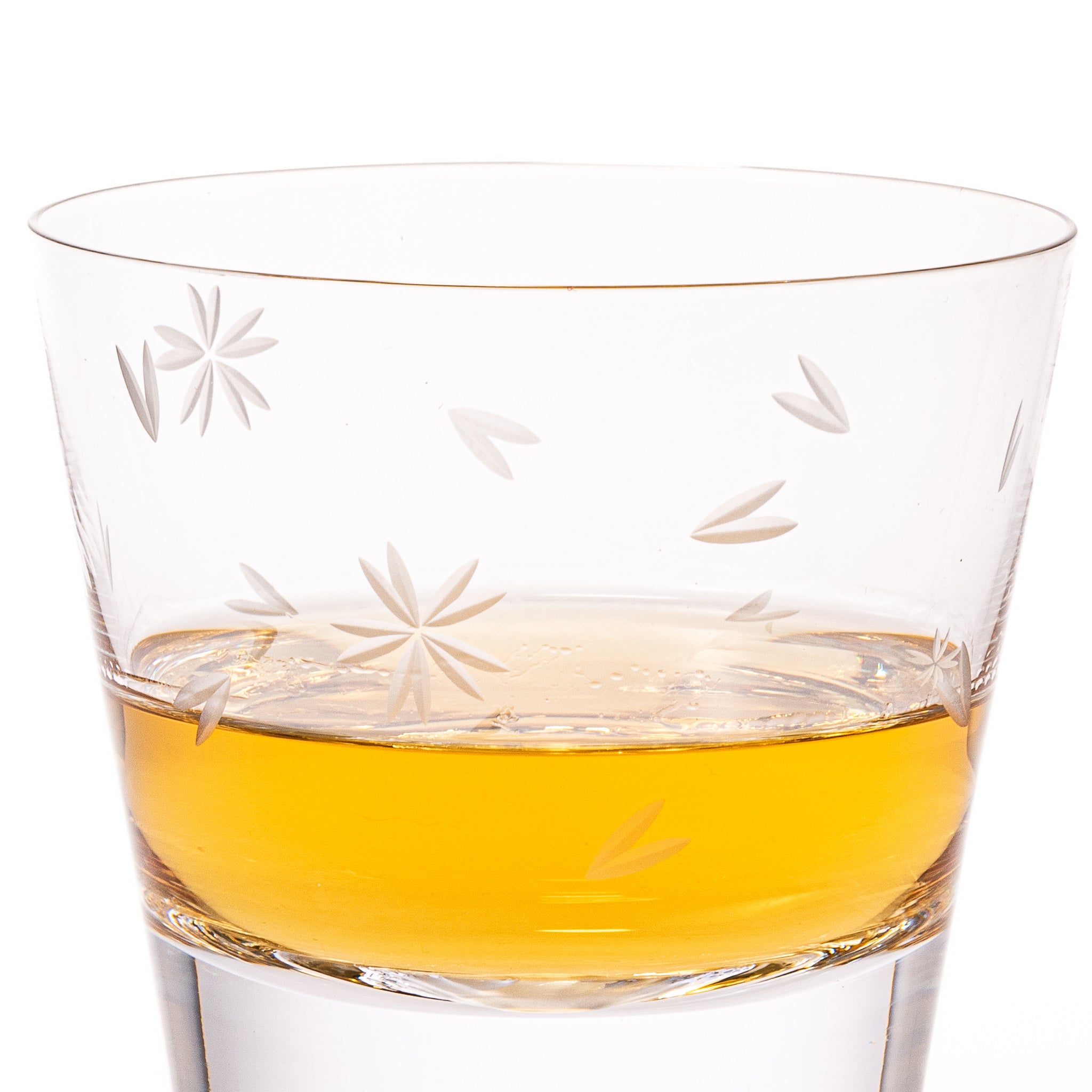 Tajima Mount Fuji Whiskey Glass Set - Japanese Cherry Blossom Design Rocks Glasses for Bourbon, Scotch & Cocktails - Perfect for Home Bar, Gifts & Japanese Culture Enthusiasts