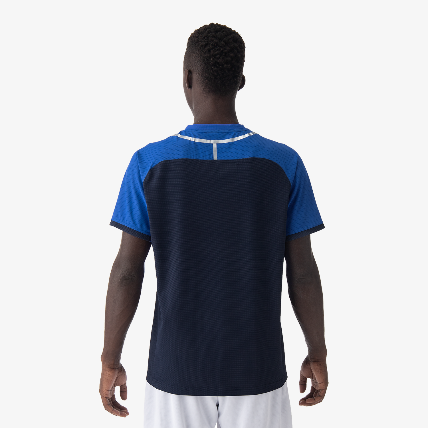 Yonex Men's Crew Neck Tennis Shirt 10633 - Dark Navy - Moisture Wicking & Breathable for Sports & Casual Wear