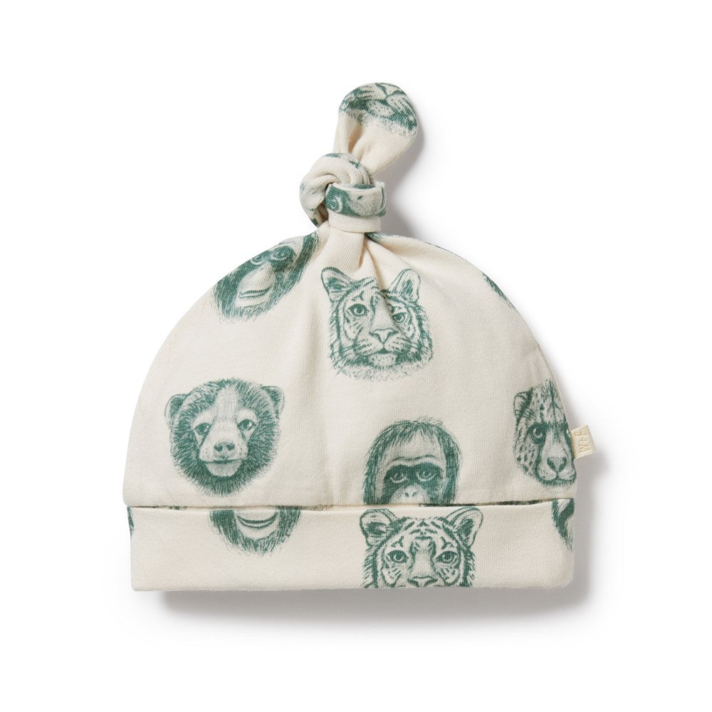 Hello Jungle Organic Knot Hat - Soft Cotton Beanie for Men & Women - Perfect for Winter, Outdoor Activities & Casual Wear