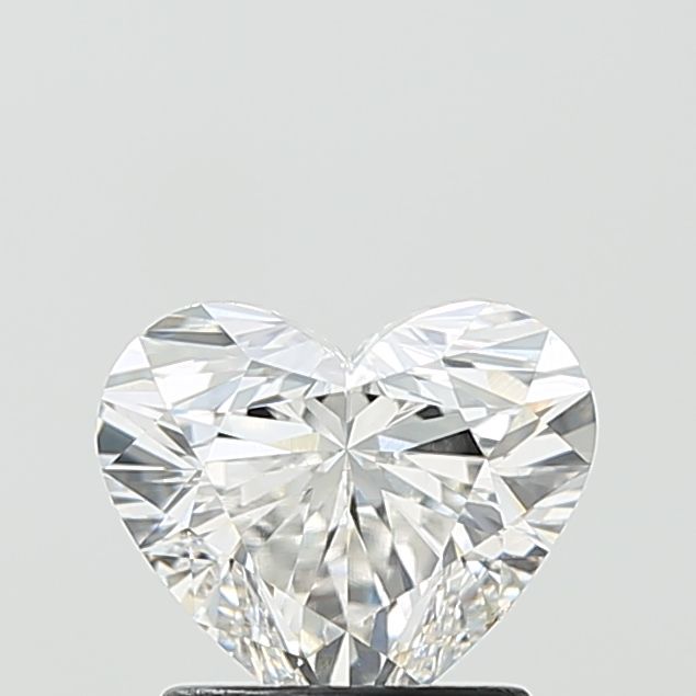 1.52 Carat F Color VVS2 Clarity Heart-Shaped Lab-Grown Diamond for Engagement Rings & Fine Jewelry