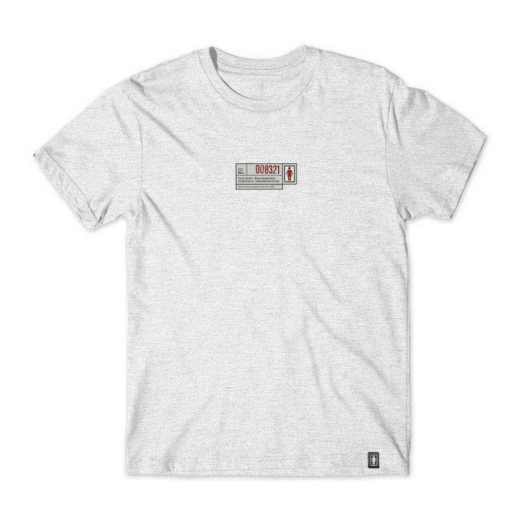 Girl Grid Short Sleeve T-Shirt in Ash - Casual Summer Outfit Essential for Women