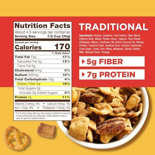 Catalina Crunch High Fiber Protein Snack Mix Variety Pack - Keto Friendly, Low Carb, Gluten Free | Perfect for On-the-Go, Office Snacks & Healthy Lifestyle (Pack of 6)