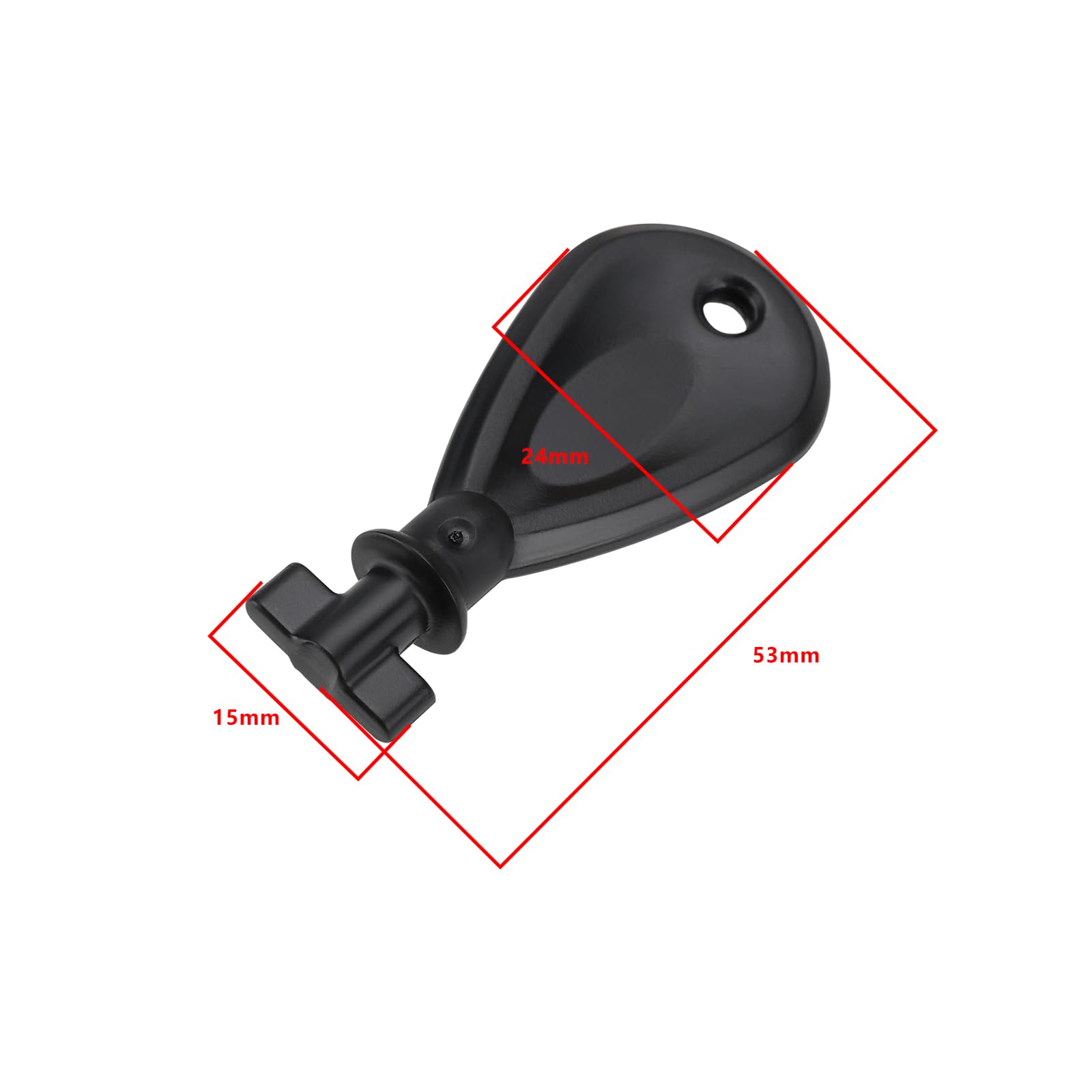 ECSiNG 2-Pack Paper Towel Dispenser Replacement Keys - Compatible with Toilet Paper & Paper Towel Holders (53x24x15mm, Black) - Perfect for Home, Office & Public Restrooms - Easy Spare Key Solution for Broken or Lost Dispenser Keys