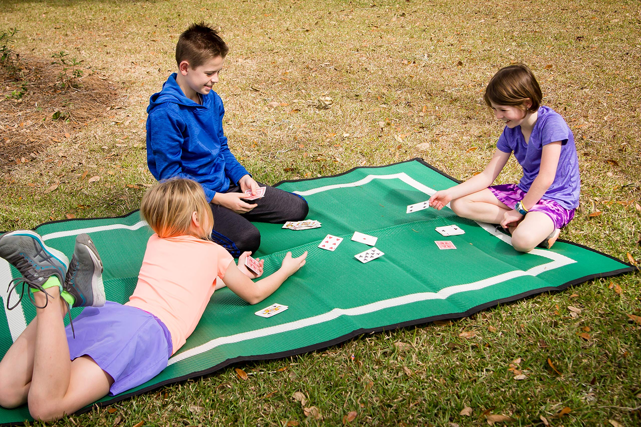 Eco-Friendly Recycled Plastic Outdoor Mat for Beach, Camping, Picnics & RV Travel - Waterproof, Lightweight & Portable for Sand, Grass & Outdoor Adventures