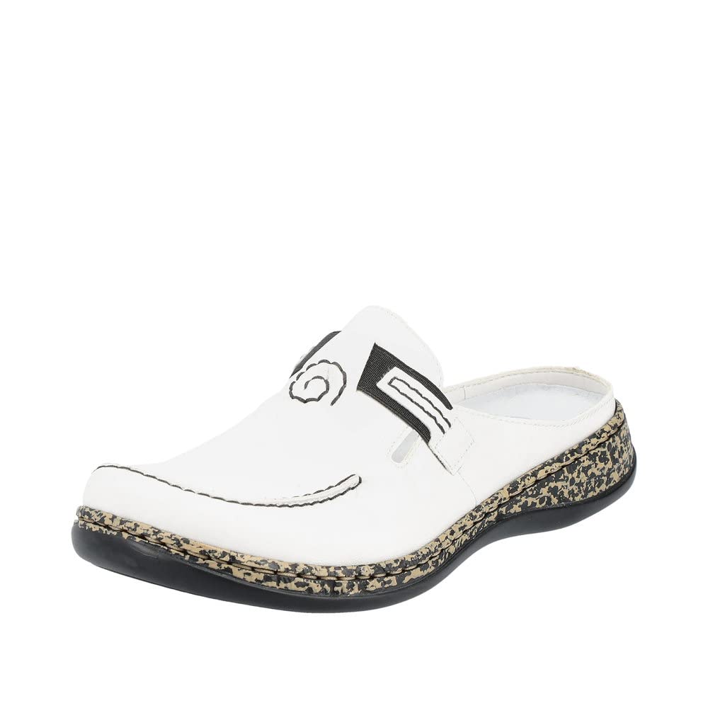 Rieker Women's Comfort Clogs - Slip-Resistant & Lightweight Shoes for Nurses, Teachers & Healthcare Workers - Perfect for Work, Walking & Indoor Use