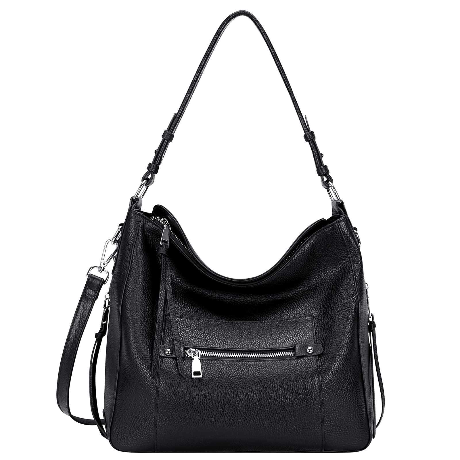 Genuine Leather Hobo Bag for Women - Crossbody Purse for Daily Use