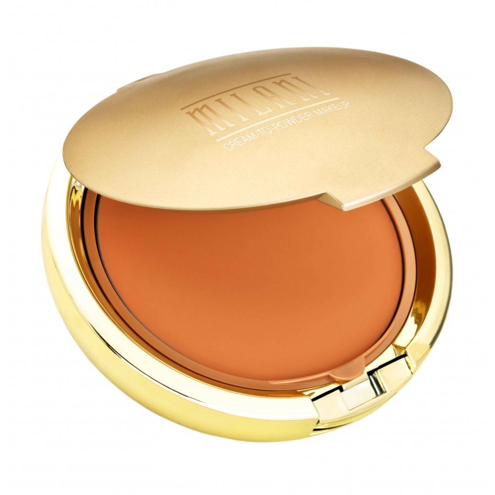 Milani Smooth Finish Cream to Powder Foundation - Caramel Brown, Medium Coverage, Oil-Free Makeup for Flawless Skin | Perfect for Everyday Wear & Special Occasions