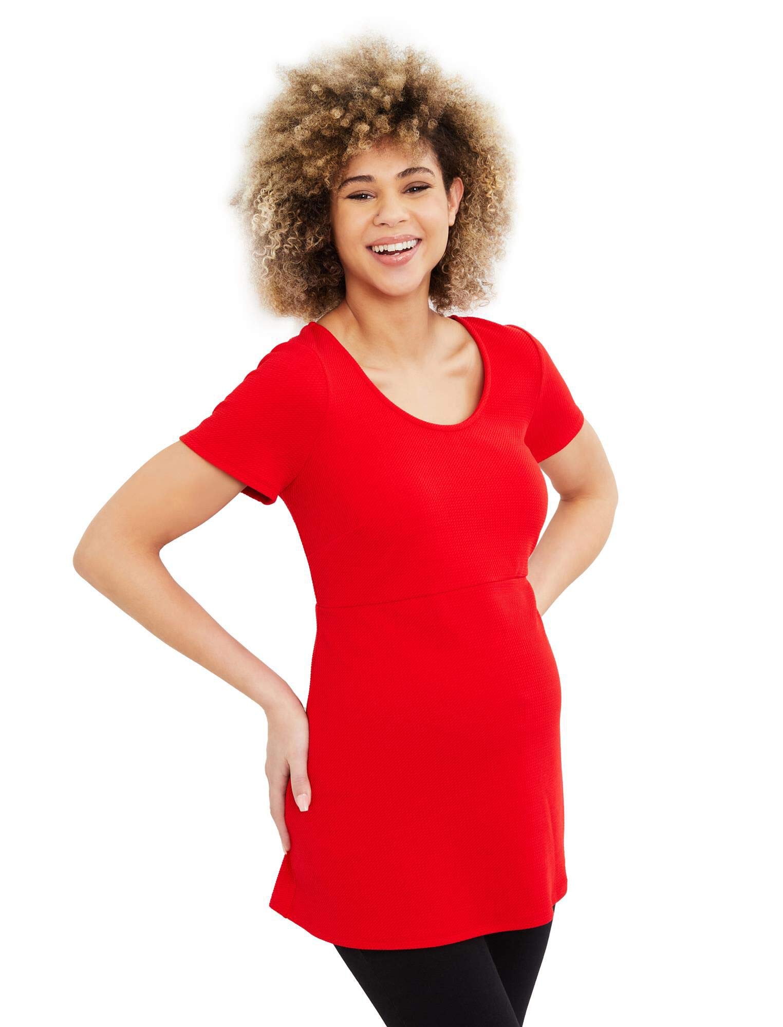 Stylish Peplum Maternity Top for Pregnant Women - Comfortable & Flattering Pregnancy Shirt for Work, Party & Everyday Wear