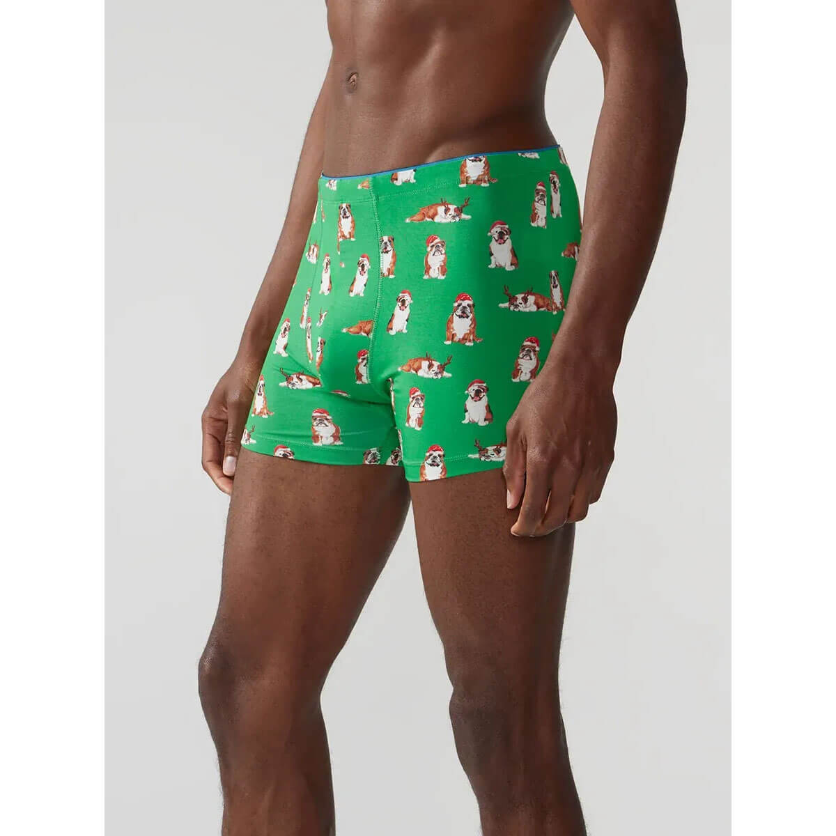 Chubbies The Frankies Boxer Briefs - Bright Green Plaid Pattern Men's Underwear | Soft Breathable Cotton Boxer Briefs for Workout, Lounge & Everyday Comfort