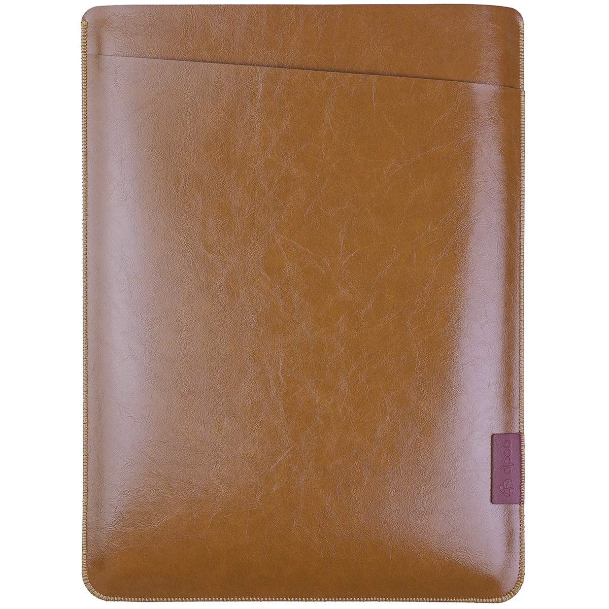 Premium Microfiber Leather MacBook Air 13 Case - Slim Protective Sleeve for MacBook Air 13/Pro 13 inch (Fits Retina Display & Older Models) - Brown Laptop Bag for Work, Travel & School