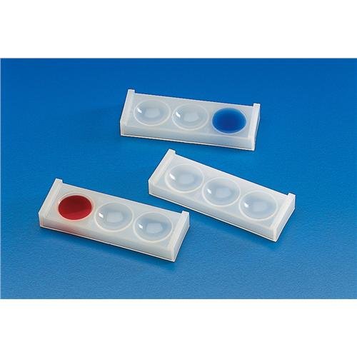 Dynalon 255225 Triple Well Spot Plates - Case of 40 - Ideal for Laboratory Testing, Chemical Analysis & Research Applications