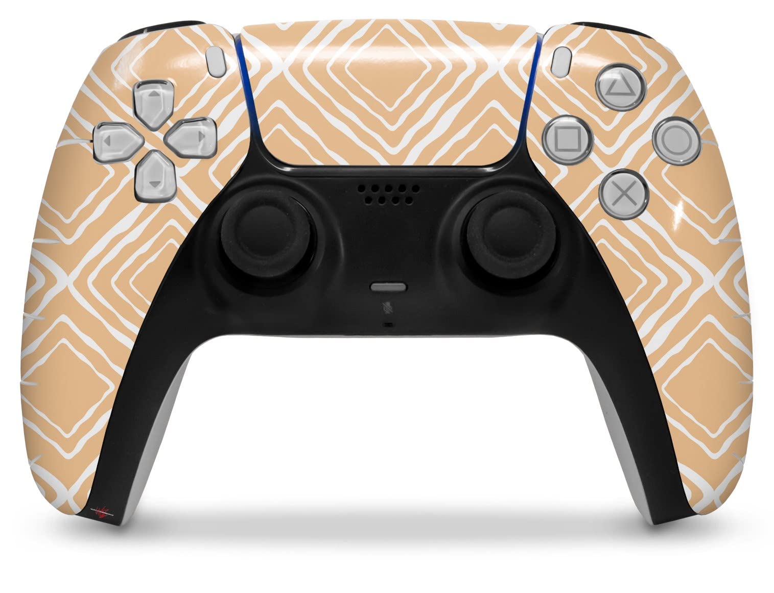Sony PS5 DualSense Skin Wrap - Wavey Peach for Gaming Protection