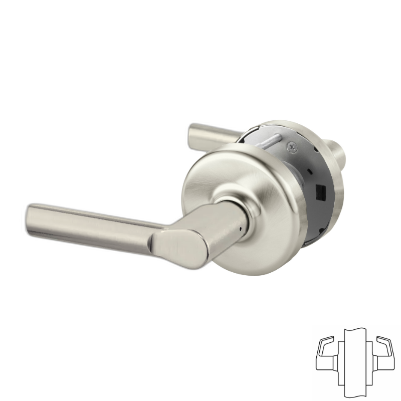 Corbin Russwin CLX3370 106D Cylindrical Lock - Full Dummy Function, Decorative Lever, Non-Keyed - Ideal for Interior Doors, Closets, and Decorative Hardware Applications