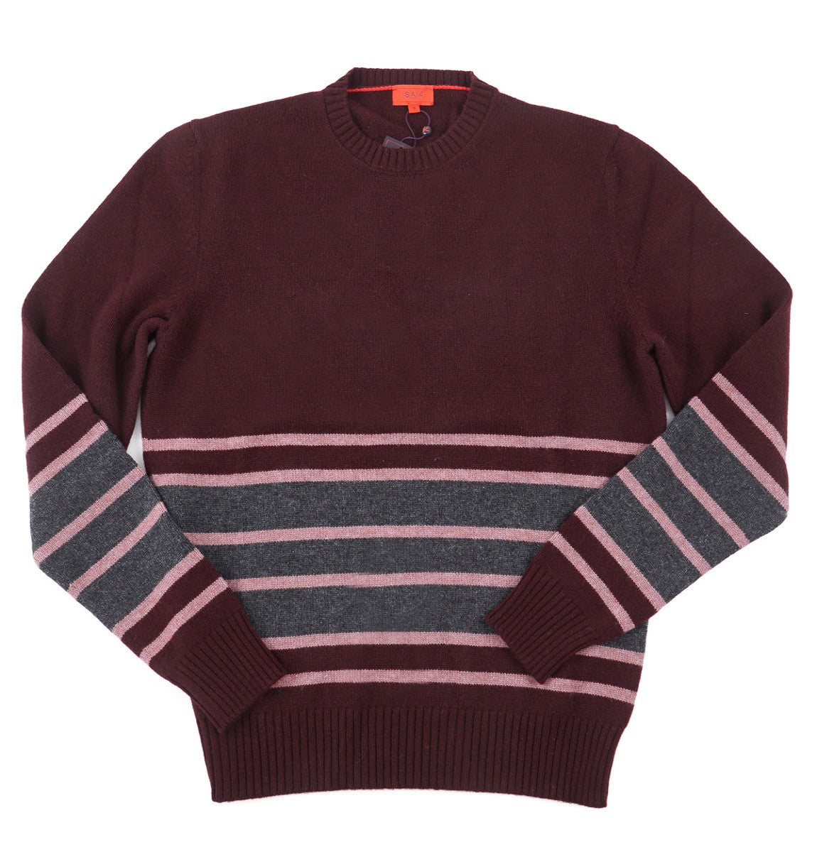 Isaia Colorblock Stripe Cashmere Sweater for Men - Luxury Winter Knitwear for Business & Casual Wear | Perfect for Office, Dates & Holiday Parties