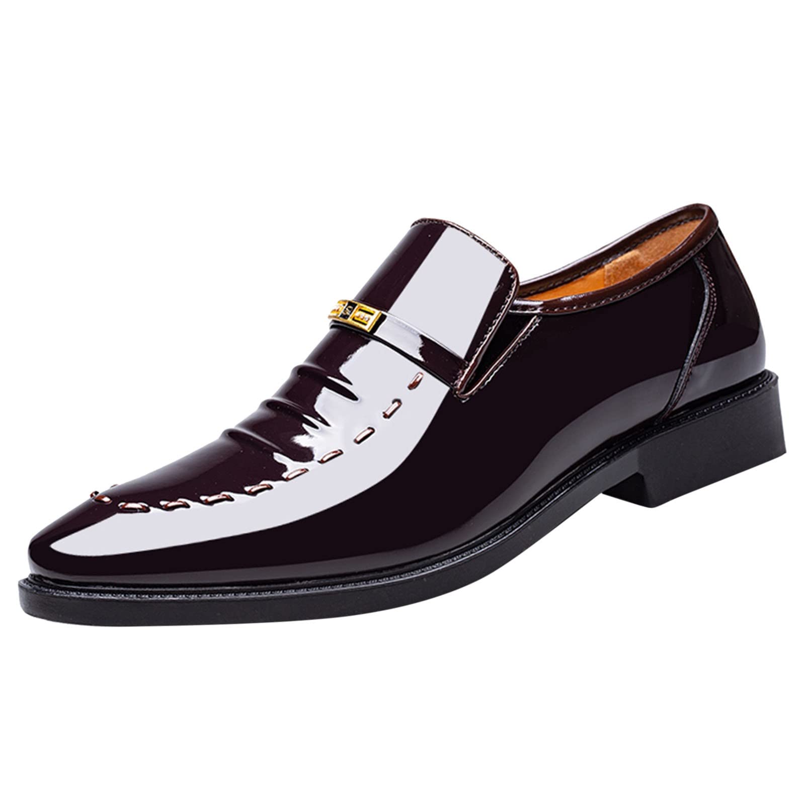 Men's Suede Oxford Shoes - Pointed Toe Leather Dress Shoes for Business & Casual Wear | Black Low-Cut Formal Shoes for Office, Wedding & Daily Outfits