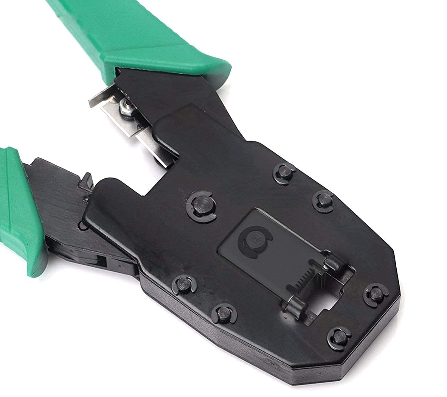 Plan4Buy 3-in-1 Modular Crimping Tool for RJ45 & RJ11 Connectors | Cat5E/Cat6 LAN Cable Cutter & Stripper | Ideal for Network Installations & DIY Home Wiring