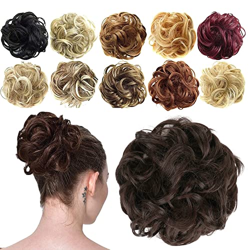 Elegant Bun Updo Hairpiece - Soft Chignon Bun for Women - Perfect for Weddings, Prom, Parties & Special Occasions