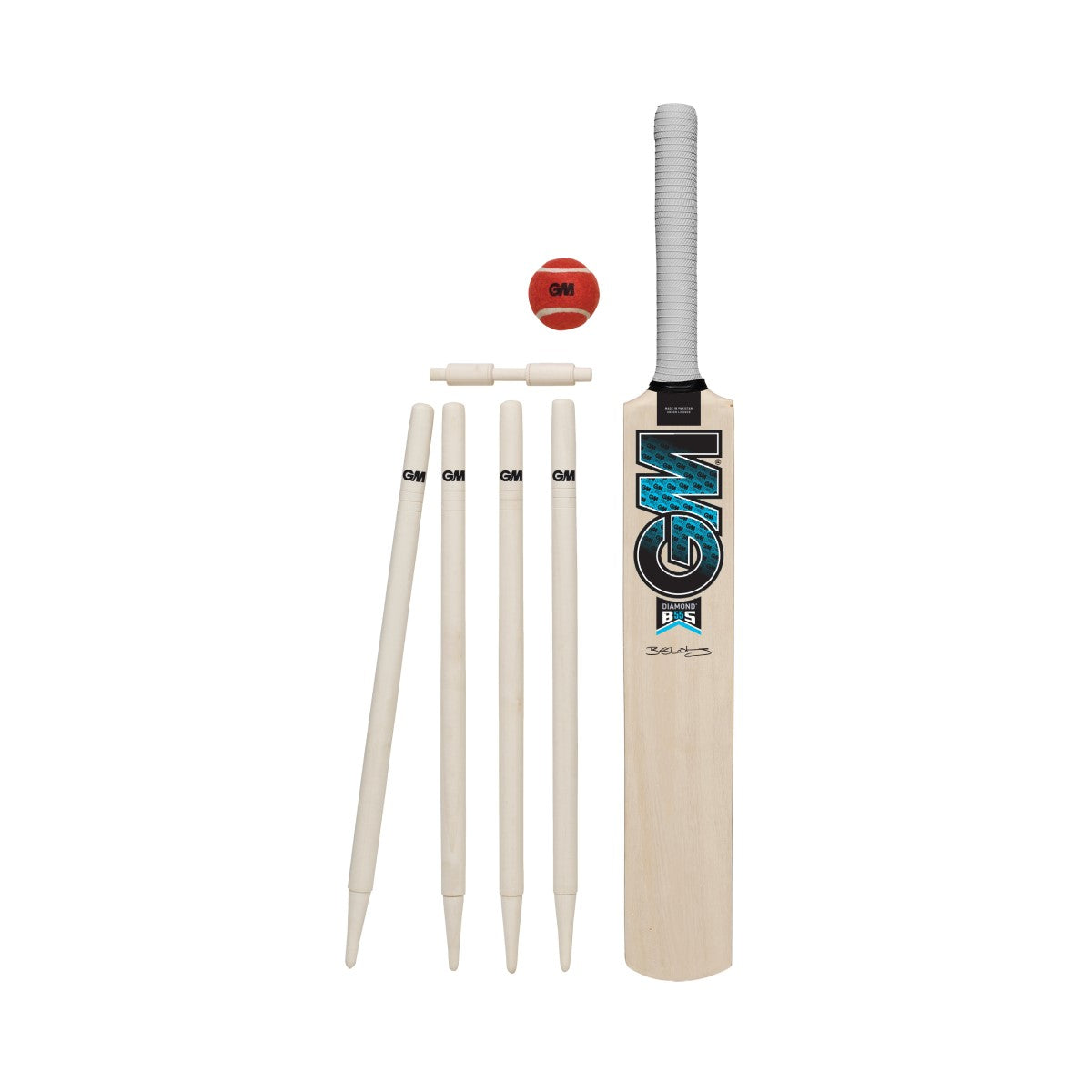 Gunn & Moore Diamond Cricket Set 2024 – Premium Cricket Bat, Ball & Stumps for Professional & Amateur Players – Perfect for Matches, Training & Backyard Games