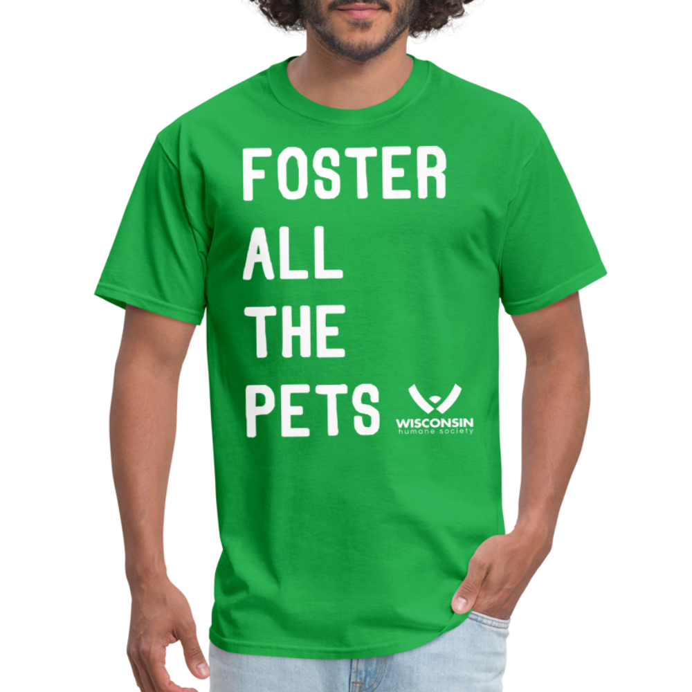 Foster All the Pets Classic T-Shirt - Comfortable Cotton Pet Lover Tee for Animal Rescue Support - Perfect for Volunteering, Fundraisers & Pet Adoption Events