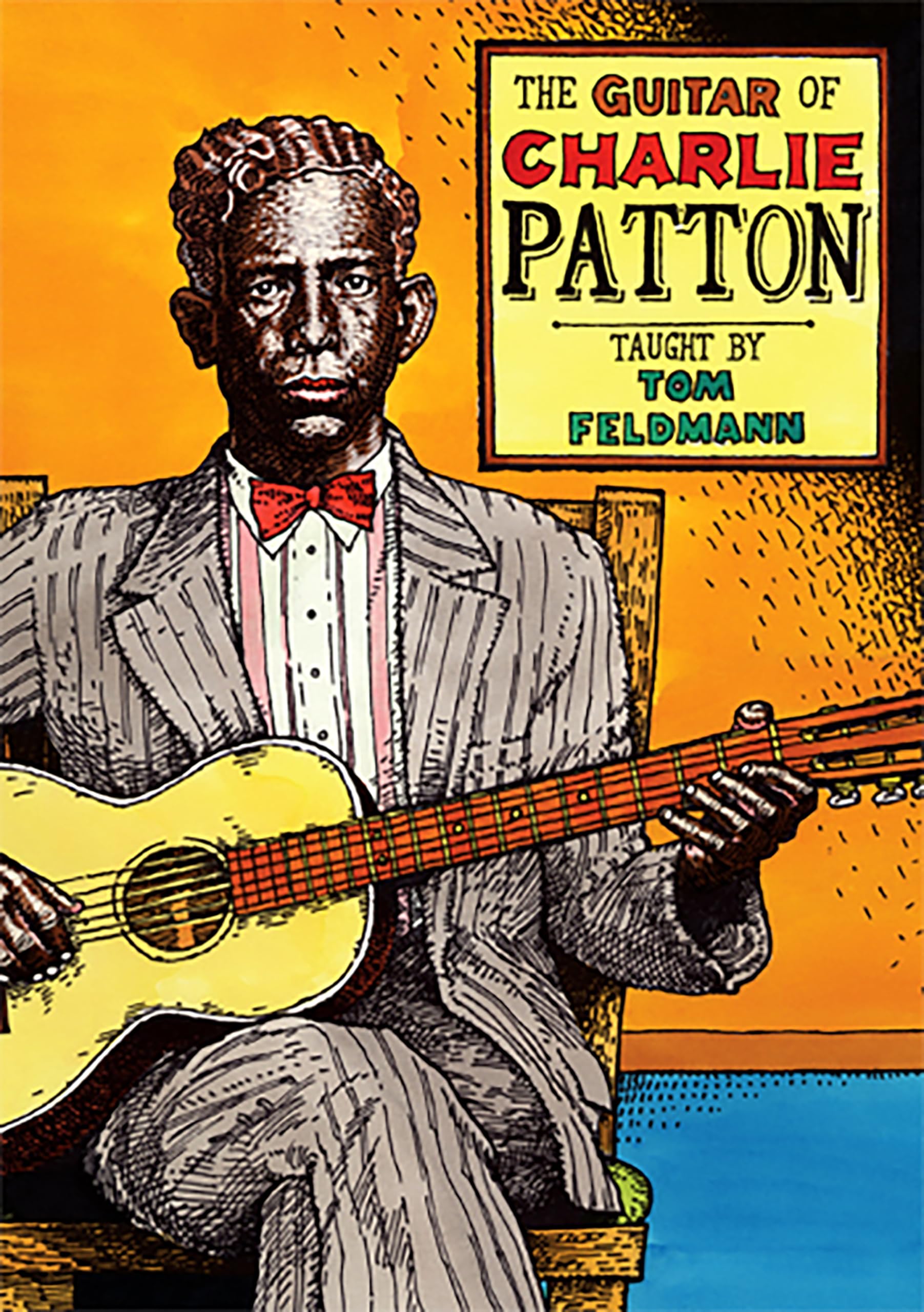 Authentic Charlie Patton Style Acoustic Guitar - Vintage Blues Guitar for Professional Musicians & Collectors | Perfect for Live Performances, Studio Recording & Blues Enthusiasts
