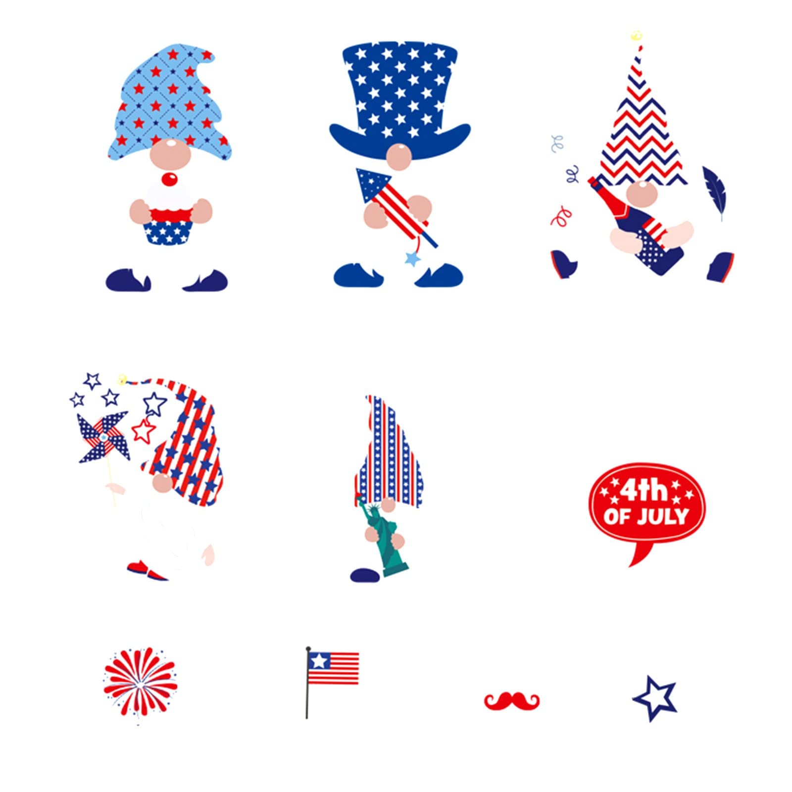 Independence Day Room Decor - Self-Adhesive Bedroom Wall Stickers for Teen Girls (One Size) | Perfect for Dorm Rooms, Kids' Bedrooms & Party Decorations