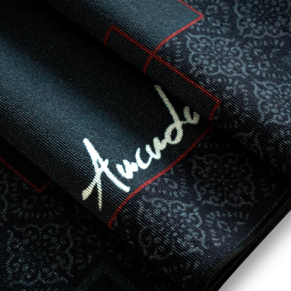Aucuda 6x6.6ft Large Metal Drum Rug - Non-Slip Woven Fabric Drum Mat for Electric Drum Set - Perfect for Home Studio, Apartment & Outdoor Use - Soundproof & Crease-Free Drum Accessory