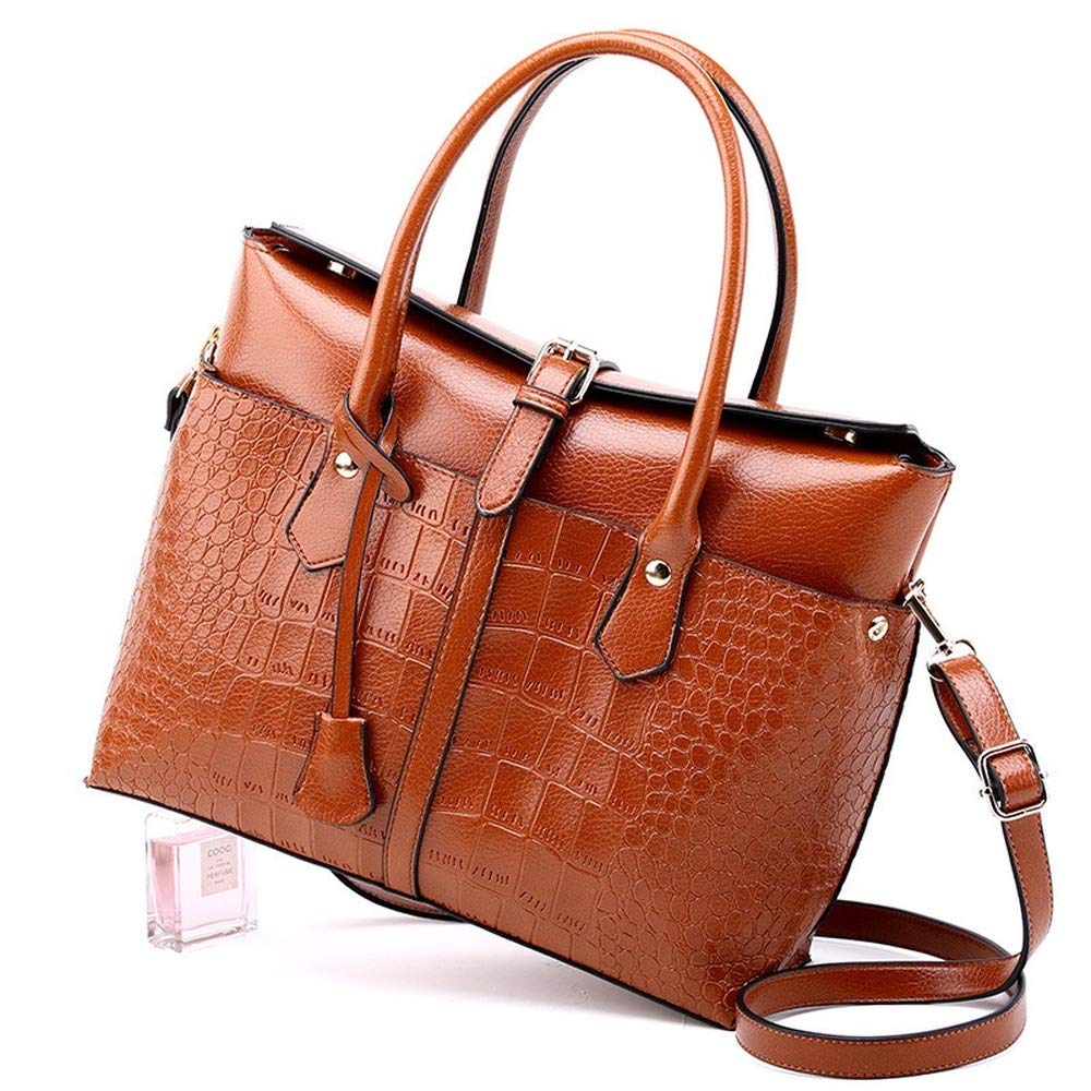 Nolix Women's Crossbody Bag - Soft PU Leather Purse with Multiple Pockets, Stylish Shoulder Handbag in Brown | Perfect for Work, Travel & Everyday Use
