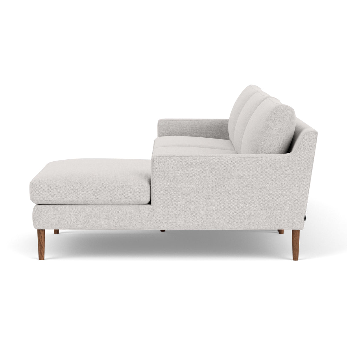Astha Fabric Right Chaise Sofa - Modern Upholstered Sectional Couch for Living Room, Lounge & Small Spaces