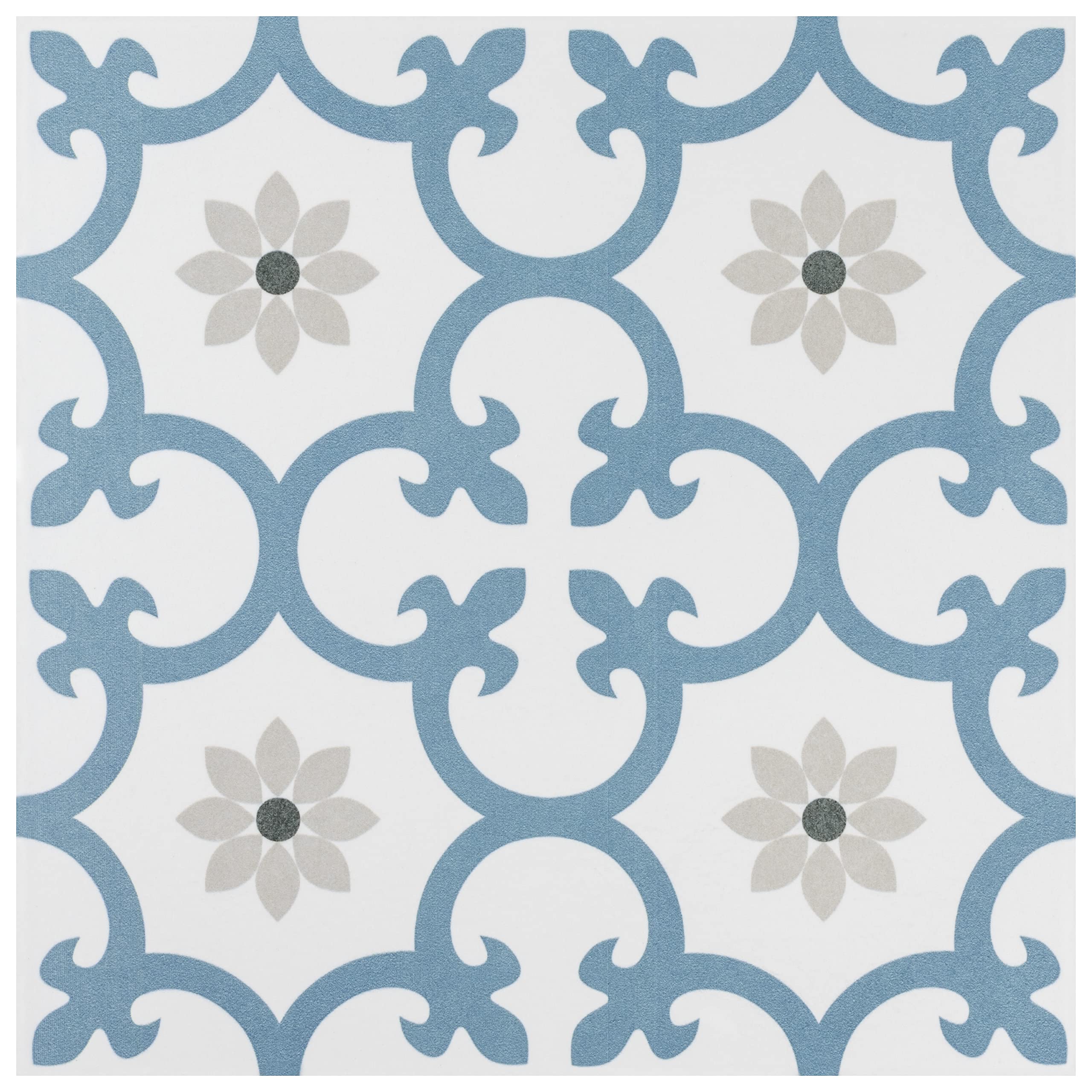 Merola Tile Daria Niagara 9.75x9.75 Inch Porcelain Floor and Wall Tile - Perfect for Bathroom, Kitchen Backsplash, and Shower Renovations