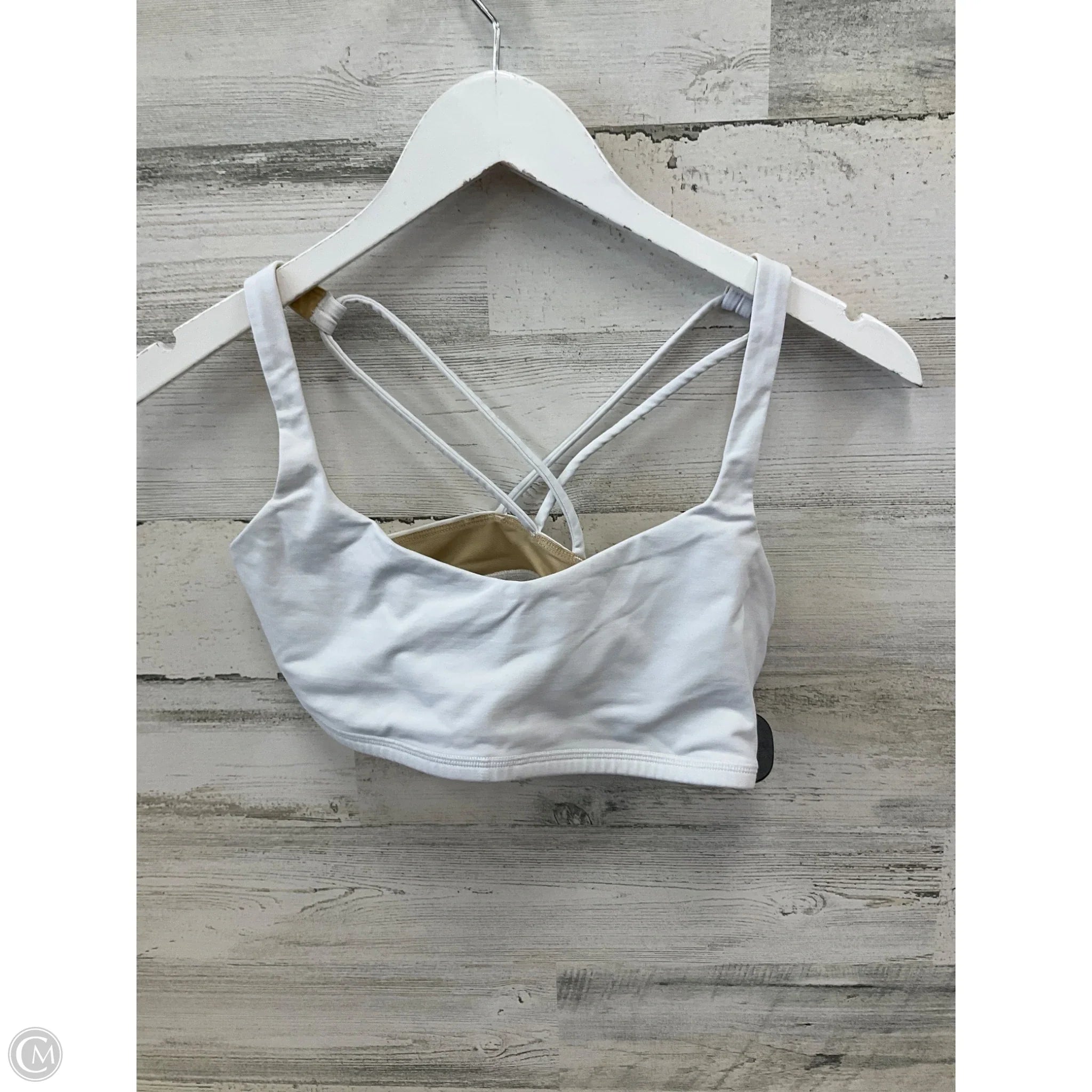 Lululemon Women's Athletic Sports Bra - High Support, Breathable, Comfortable for Running, Yoga & Gym Workouts - Size 8, White