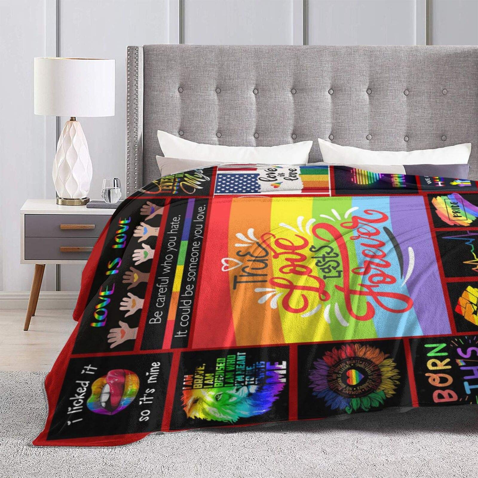LGBT Pride Flannel Fleece Throw Blanket - 50